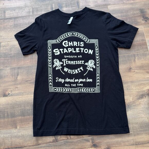 Chris Stapleton Smooth as Tennessee Whiskey Double Sided Concert Shirt Size Med - Picture 1 of 6